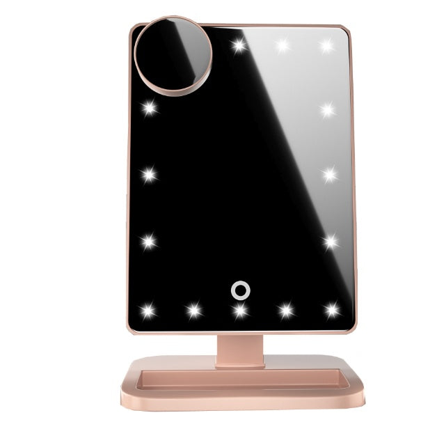 Touch Screen Makeup Light Mirror with Bluetooth Speaker and 20 LED Light