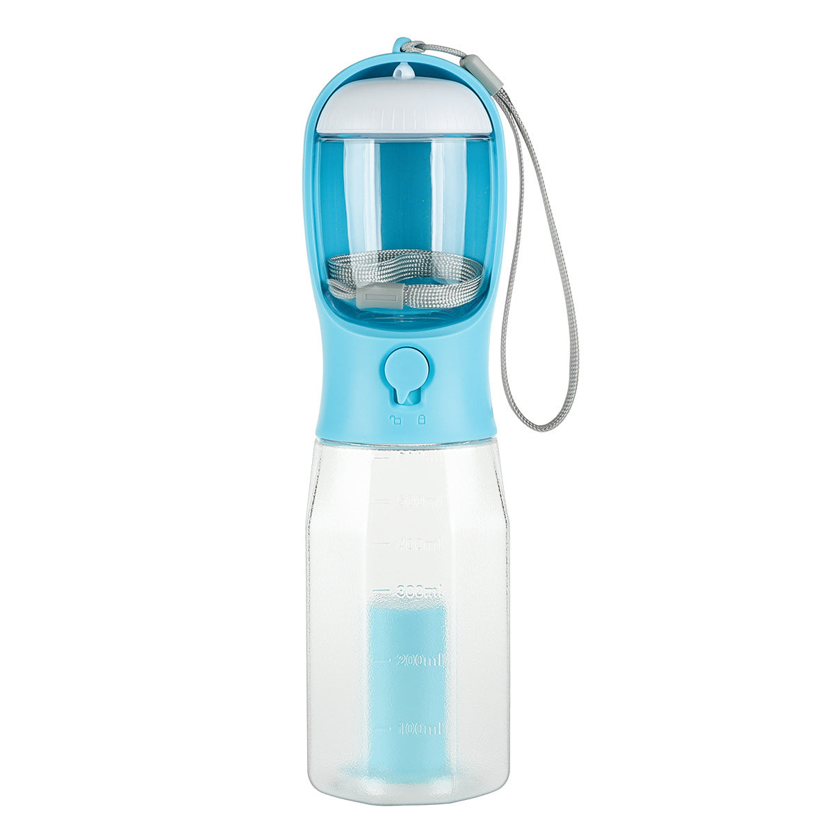 Portable Pet Water Bottle with Food Feeder & Poopbag Dispenser ,3 In 1 product
