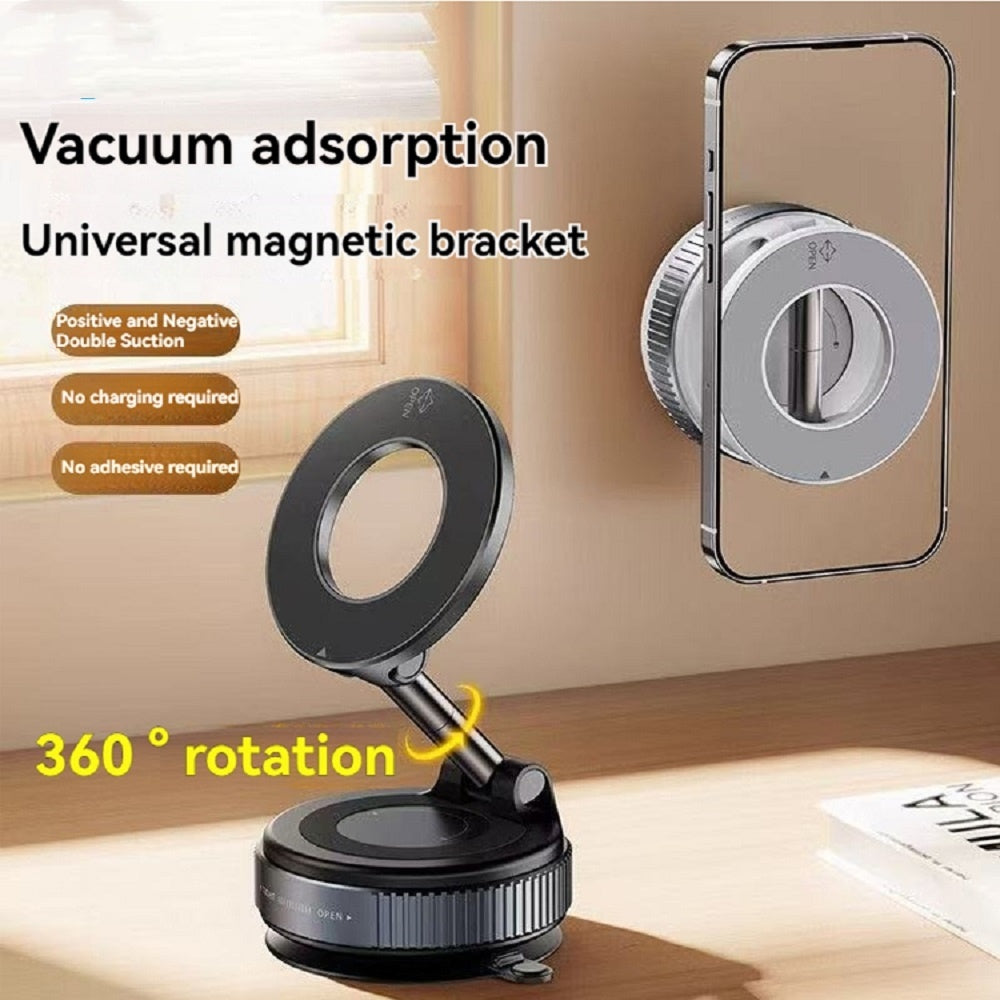Magnetic Phone Holder Foldable Adjustable Rotatable with Vacuum
