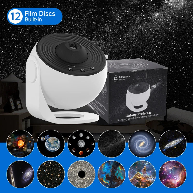 Night Light Galaxy Projector, Starry Sky Projector, 360 Rotate Planetarium Lamp for any room, Decorative Gift
